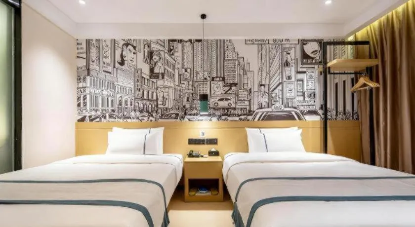 Bed in City Comfort Inn Nanning Kuaihuan Building Materials Market Yongwu Road Metro Station