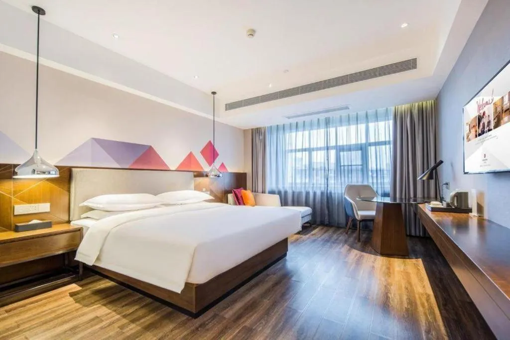 Bed in Borrman Hotel Baise High-speed Railway Station Hengning Plaza