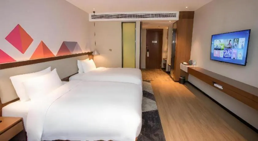 Bed in Borrman Hotel Baise High-speed Railway Station Hengning Plaza