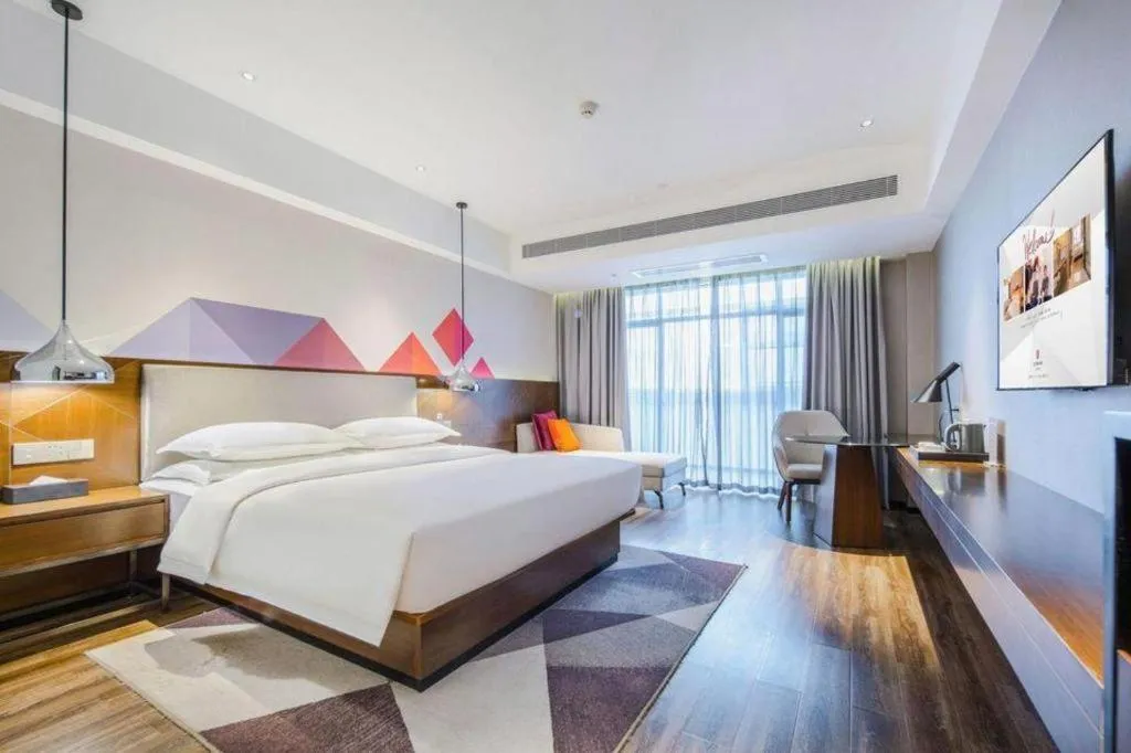 Bed in Borrman Hotel Baise High-speed Railway Station Hengning Plaza