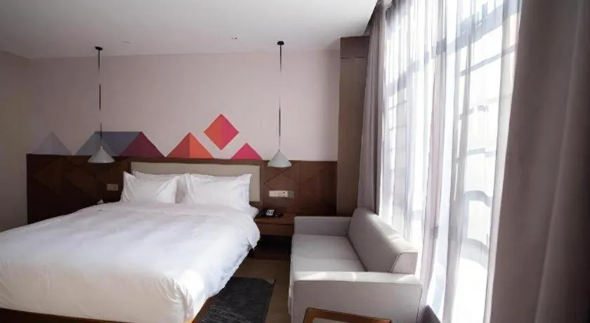 Bed in Borrman Hotel Baise High-speed Railway Station Hengning Plaza