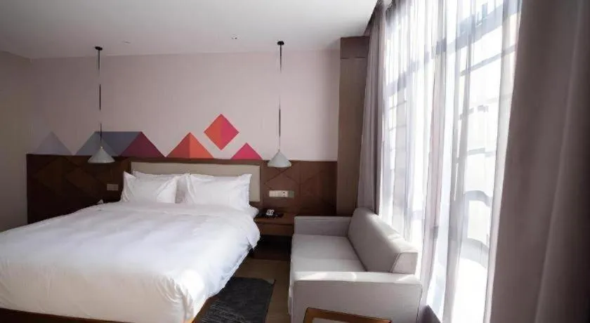 Bed in Borrman Hotel Baise High-speed Railway Station Hengning Plaza