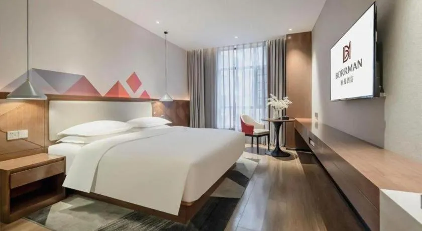 Bed in Borrman Hotel Baise High-speed Railway Station Hengning Plaza