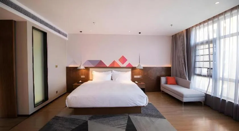 Bed in Borrman Hotel Baise High-speed Railway Station Hengning Plaza