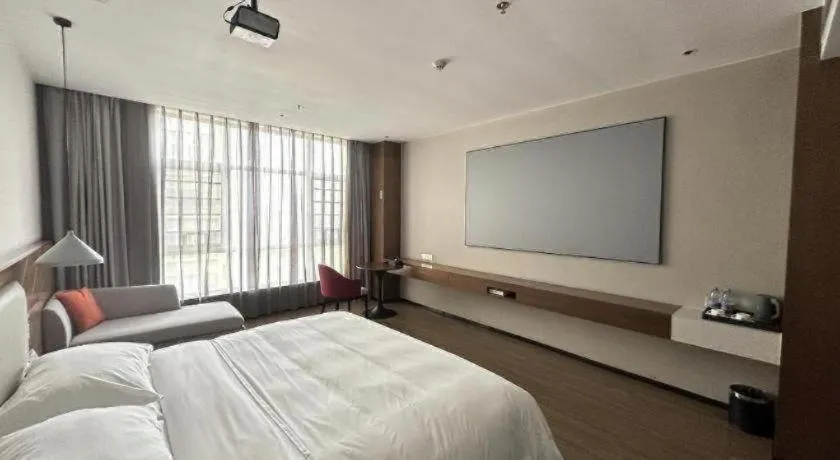 Bed in Borrman Hotel Baise High-speed Railway Station Hengning Plaza