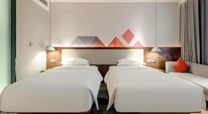 Bed in Borrman Hotel Baise High-speed Railway Station Hengning Plaza