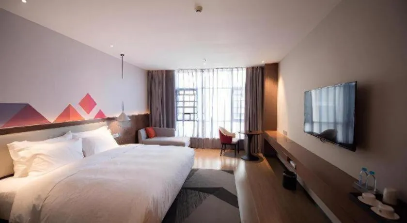 Bed in Borrman Hotel Baise High-speed Railway Station Hengning Plaza