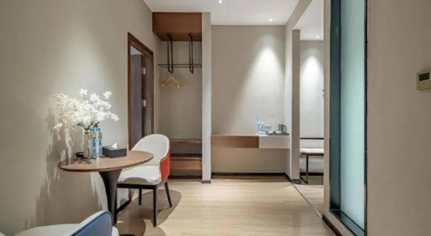 Bed in Borrman Hotel Baise High-speed Railway Station Hengning Plaza