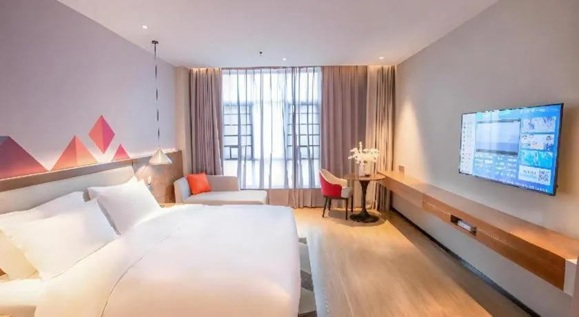 Bed in Borrman Hotel Baise High-speed Railway Station Hengning Plaza