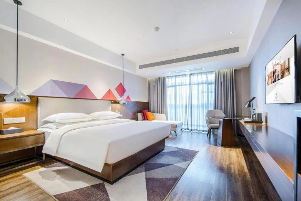 Bed in Borrman Hotel Baise High-speed Railway Station Hengning Plaza