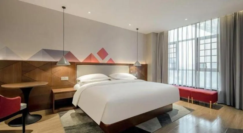 Bed in Borrman Hotel Baise High-speed Railway Station Hengning Plaza