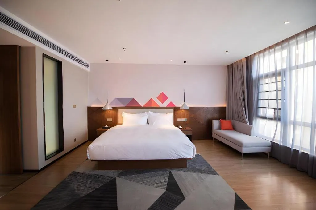 Bed in Borrman Hotel Baise High-speed Railway Station Hengning Plaza