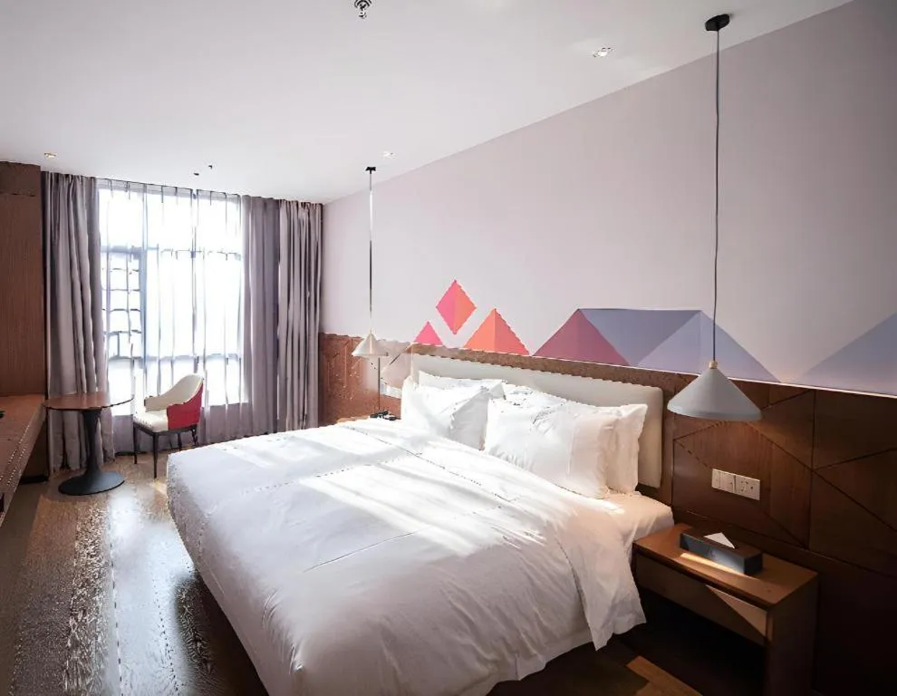 Bed in Borrman Hotel Baise High-speed Railway Station Hengning Plaza