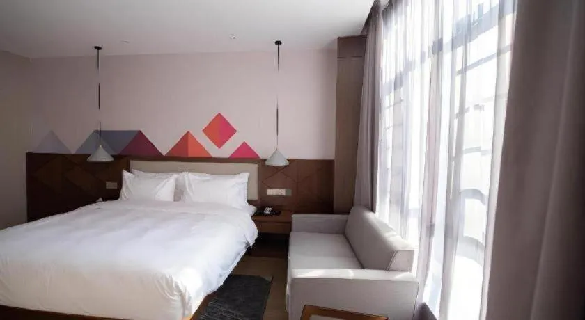 Bed in Borrman Hotel Baise High-speed Railway Station Hengning Plaza