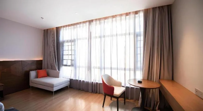 Bed in Borrman Hotel Baise High-speed Railway Station Hengning Plaza