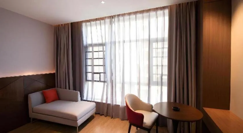 Bed in Borrman Hotel Baise High-speed Railway Station Hengning Plaza