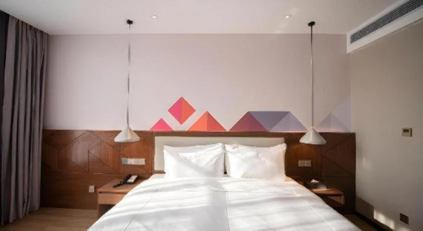 Bed in Borrman Hotel Baise High-speed Railway Station Hengning Plaza