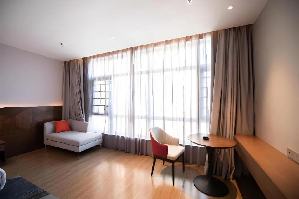 Bed in Borrman Hotel Baise High-speed Railway Station Hengning Plaza