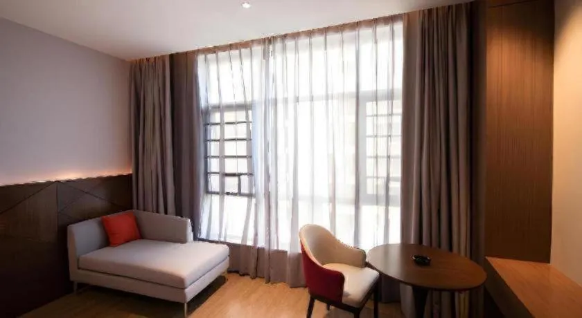 Bed in Borrman Hotel Baise High-speed Railway Station Hengning Plaza