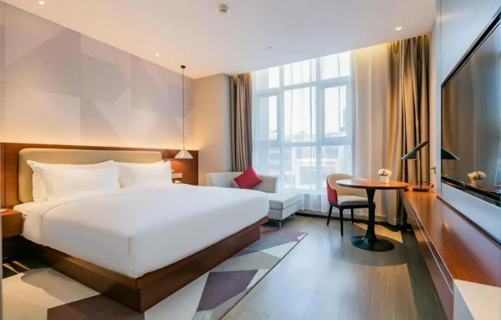 Bed in Borrman Hotel Xi'an North High-speed Railway Station