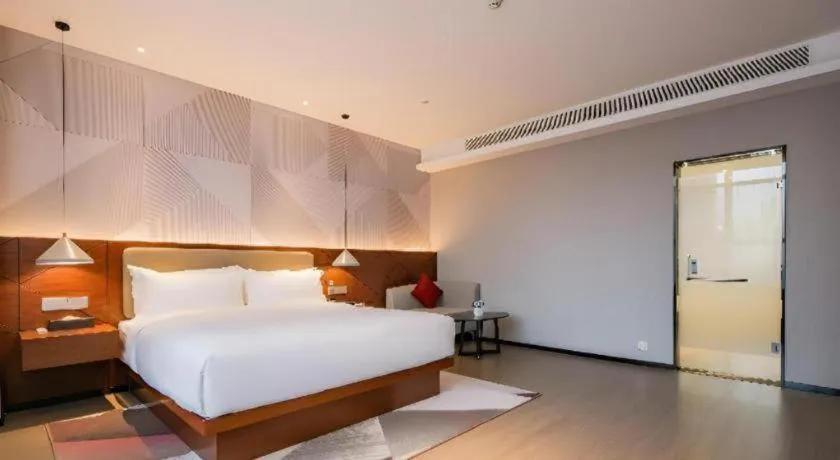 Bed in Borrman Hotel Xi'an North High-speed Railway Station