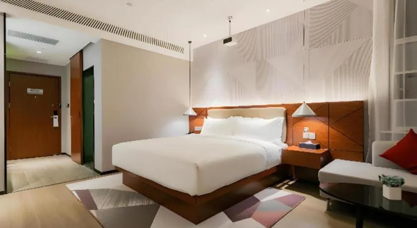 Bed in Borrman Hotel Xi'an North High-speed Railway Station