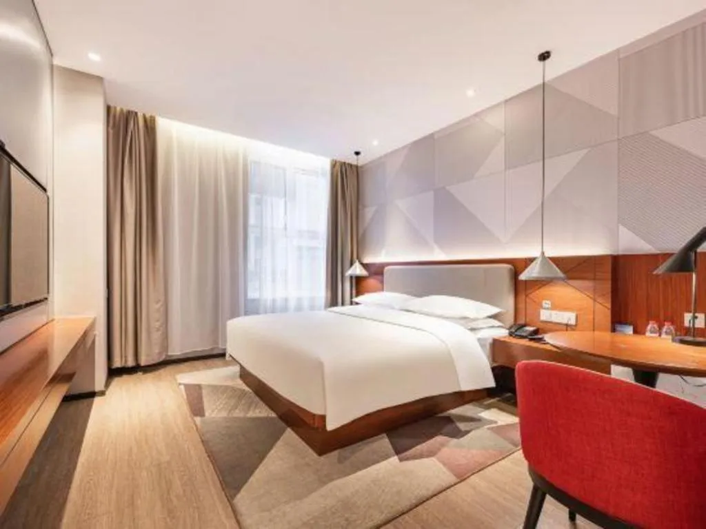 Bed in Borrman Hotel Xi'an North High-speed Railway Station