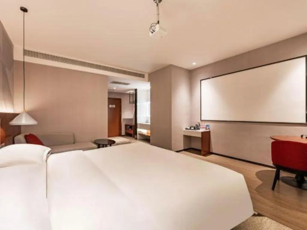 Bed in Borrman Hotel Xi'an North High-speed Railway Station