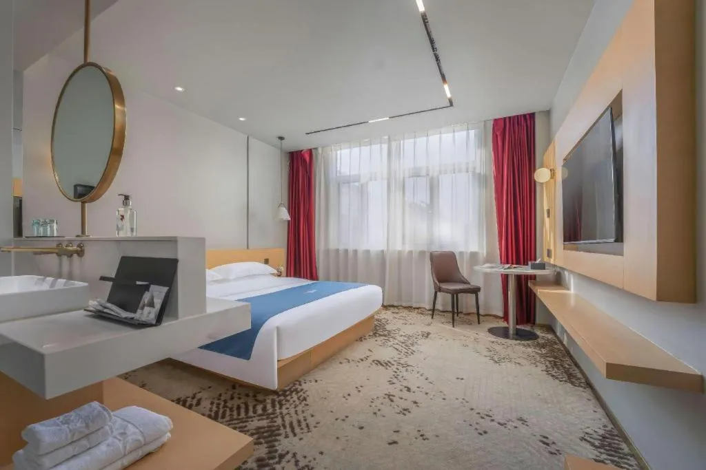 Bed in Borrman Hotel Jining High-tech Huangtun