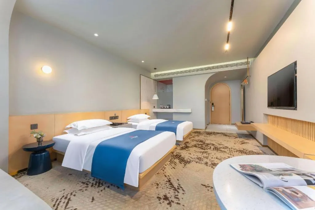 Bed in Borrman Hotel Jining High-tech Huangtun