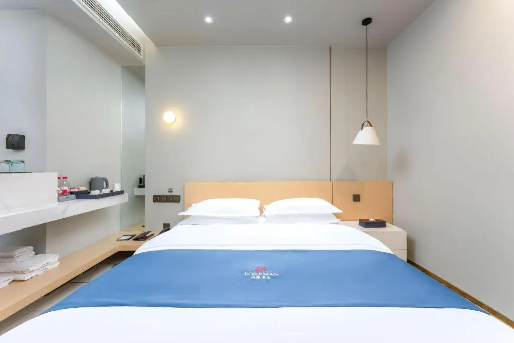 Bed in Borrman Hotel Jining High-tech Huangtun