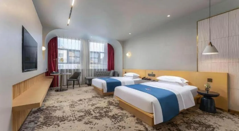 Bed in Borrman Hotel Jining High-tech Huangtun