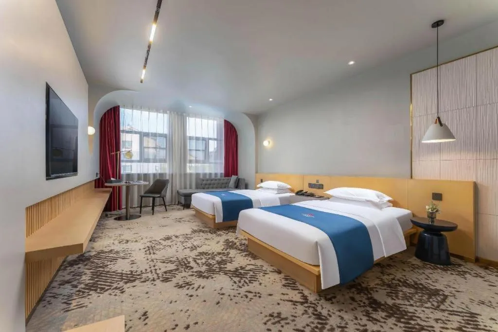 Bed in Borrman Hotel Jining High-tech Huangtun