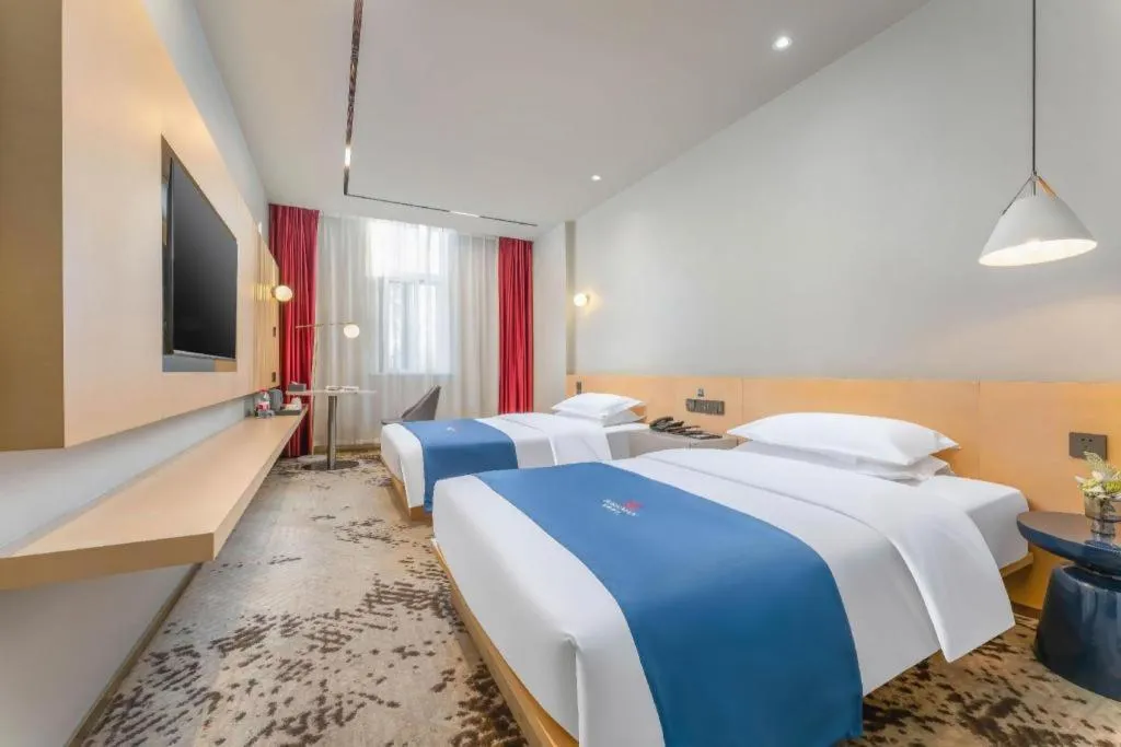 Bed in Borrman Hotel Jining High-tech Huangtun