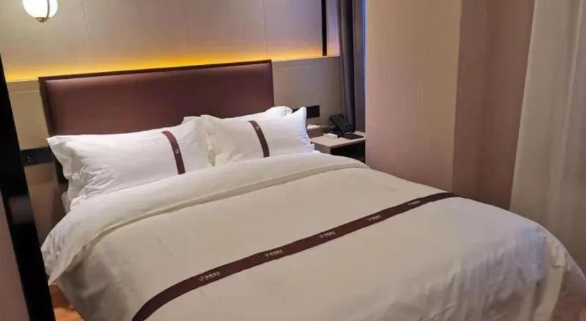 Bed in Gya Hotel Beijing Shunyi Yanjing Bridge