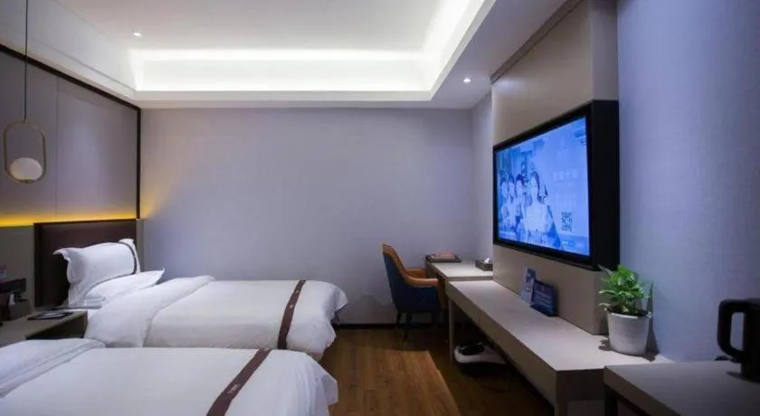 Bed in Gya Hotel Beijing Shunyi Yanjing Bridge