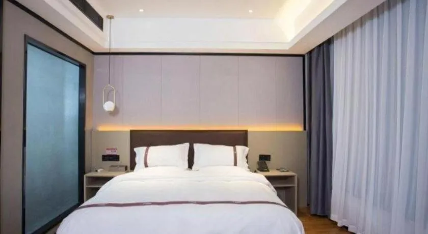 Bed in Gya Hotel Beijing Shunyi Yanjing Bridge