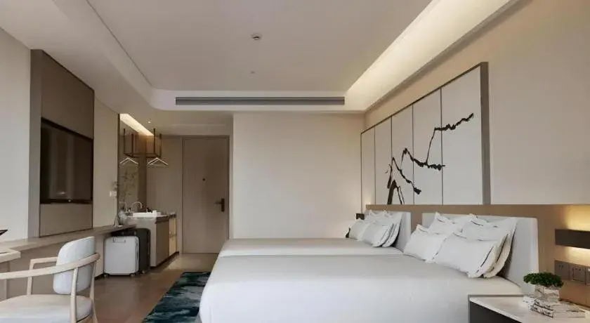 Bed in GreenTree Eastern Chongqing Yangjiaping Pedestrian Street Mixc Hotel Bed in GreenTree Eastern Chongqing Yangjiaping Pedestrian Street Mixc Hotel