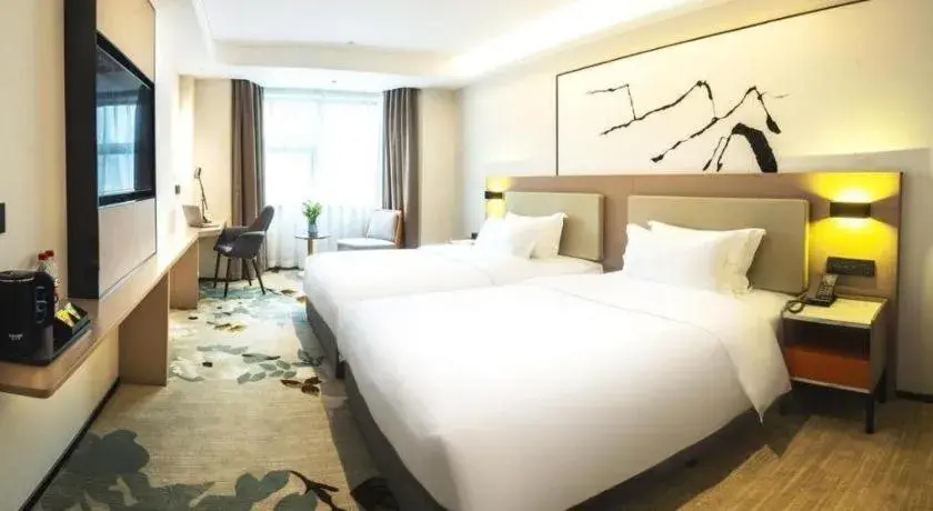 Bed in GreenTree Eastern Chongqing Yangjiaping Pedestrian Street Mixc Hotel Bed in GreenTree Eastern Chongqing Yangjiaping Pedestrian Street Mixc Hotel