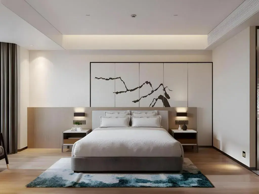 Bed in GreenTree Eastern Chongqing Yangjiaping Pedestrian Street Mixc Hotel Bed in GreenTree Eastern Chongqing Yangjiaping Pedestrian Street Mixc Hotel