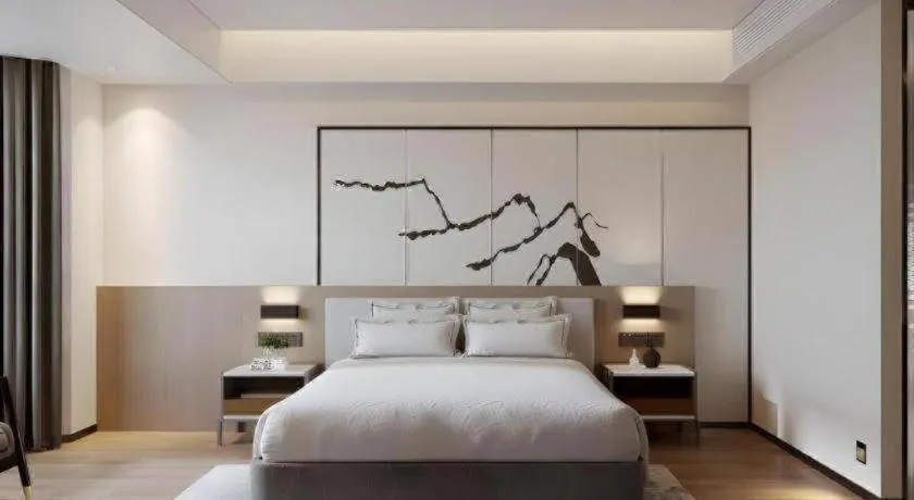 Bed in GreenTree Eastern Chongqing Yangjiaping Pedestrian Street Mixc Hotel