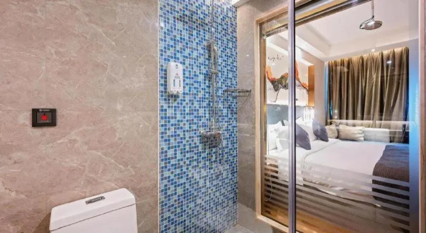 Bed in Gya Hotel Zhuhai International Airport New Town