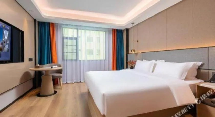 Bed in Gya Hotel Zhuhai International Airport New Town