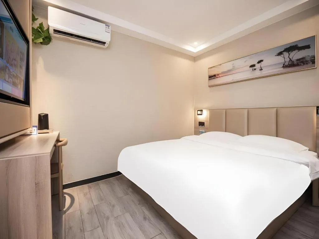 Bed in Green Tree Inn Nanjing Xinjiekou Wangfu Avenue