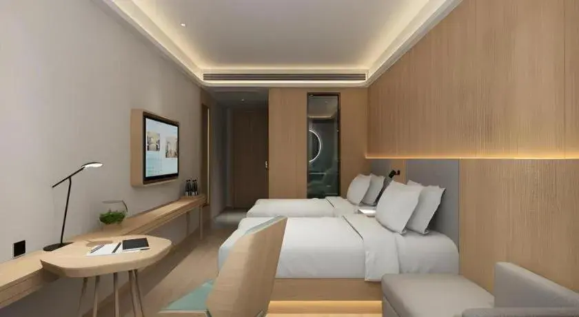 Bed in Deep Sleep Hotel Nanjing Confucius Temple Metro Station Bed in Deep Sleep Hotel Nanjing Confucius Temple Metro Station