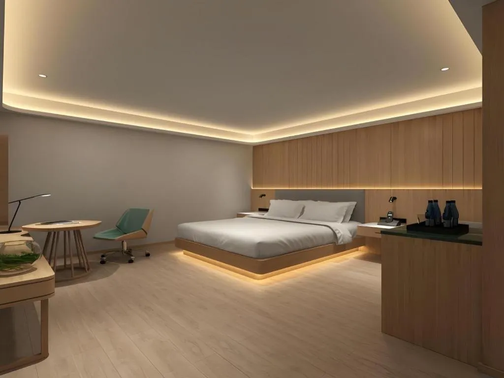 Bed in Deep Sleep Hotel Nanjing Confucius Temple Metro Station