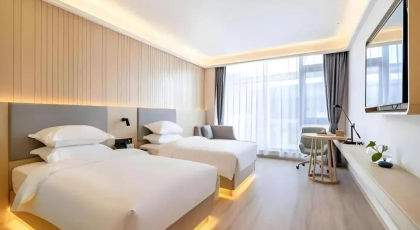 Bed in Deep Sleep Hotel Nanjing Confucius Temple Metro Station