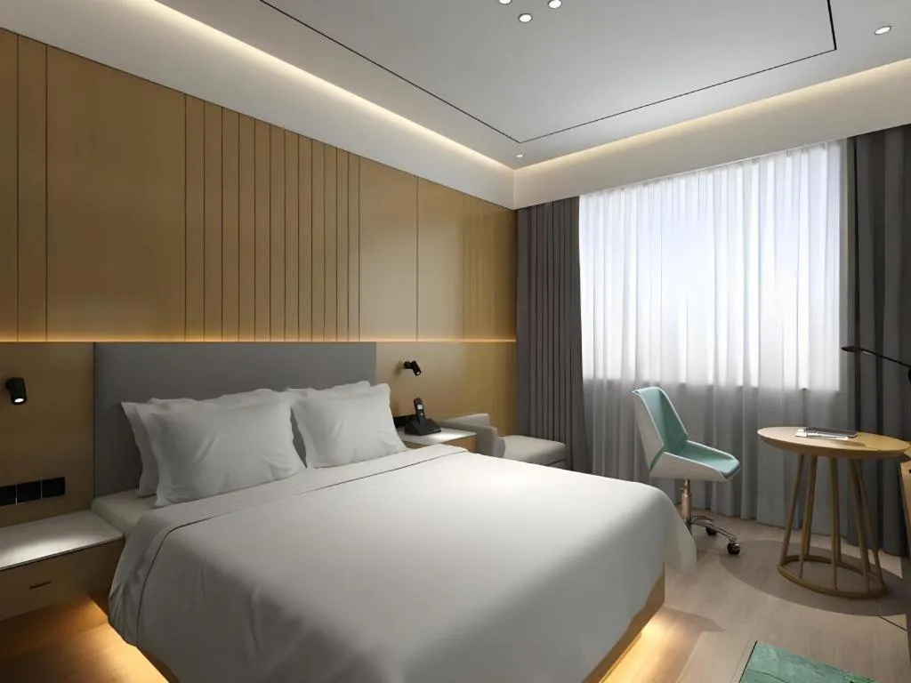 Bed in Deep Sleep Hotel Nanjing Confucius Temple Metro Station