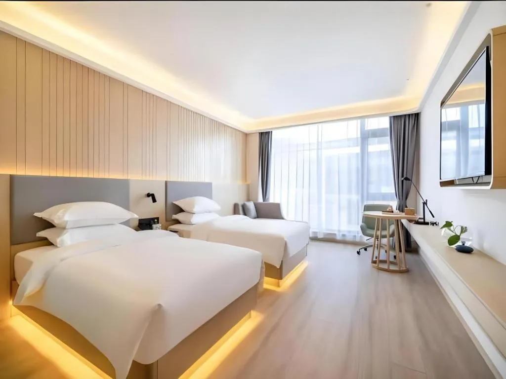 Bed in Deep Sleep Hotel Nanjing Confucius Temple Metro Station