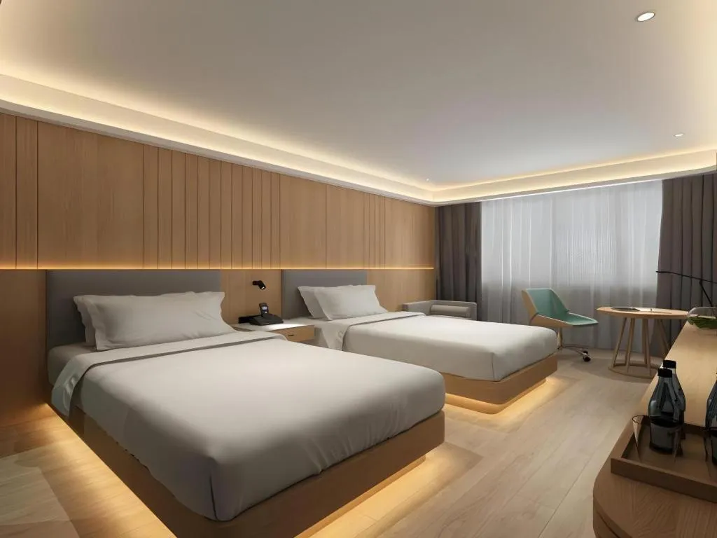 Bed in Deep Sleep Hotel Nanjing Confucius Temple Metro Station